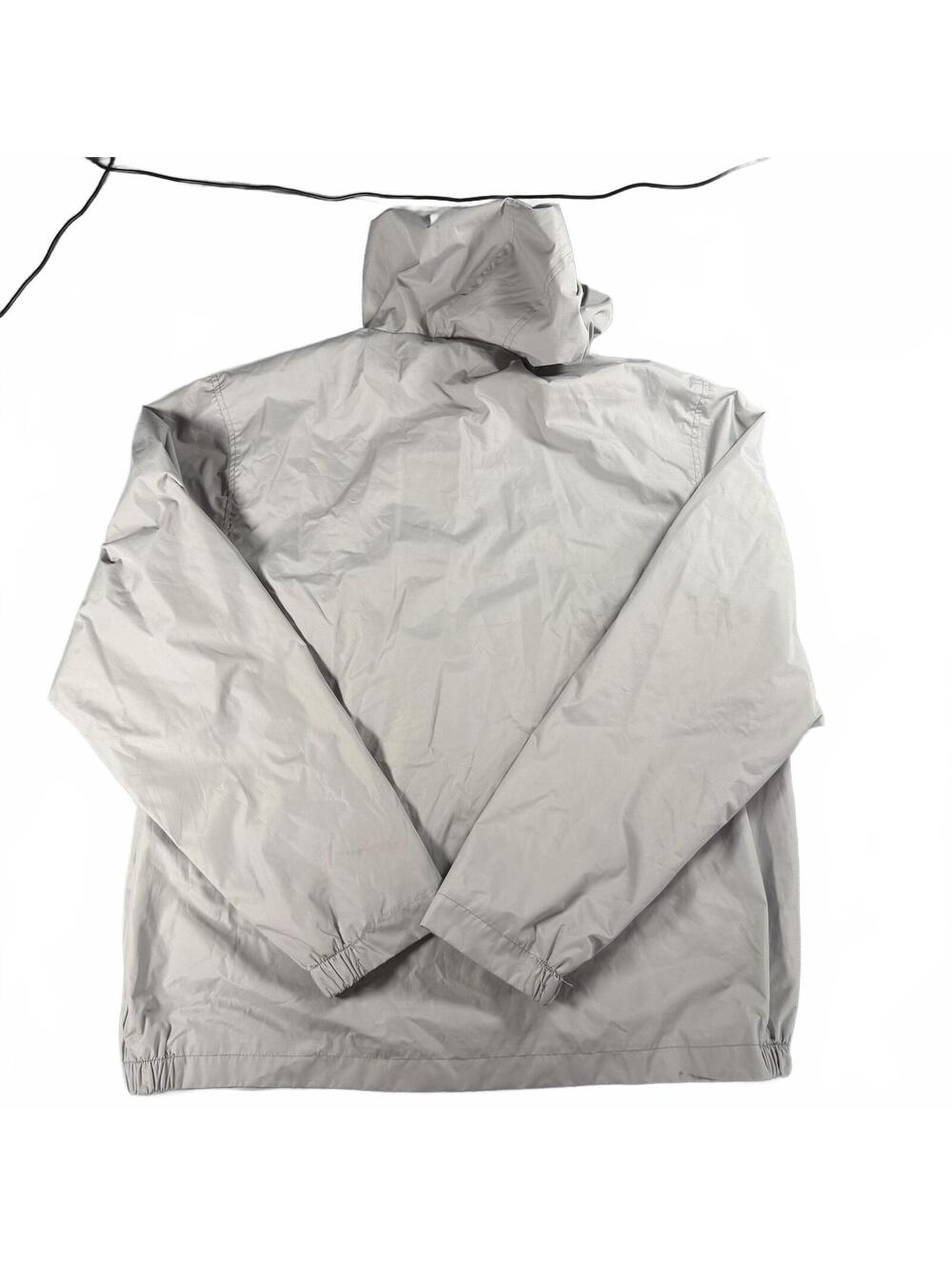U.S. Polo Assn. Men’s Hooded Windbreaker Jacket Gray Size Large L Full Zip - Picture 7 of 7